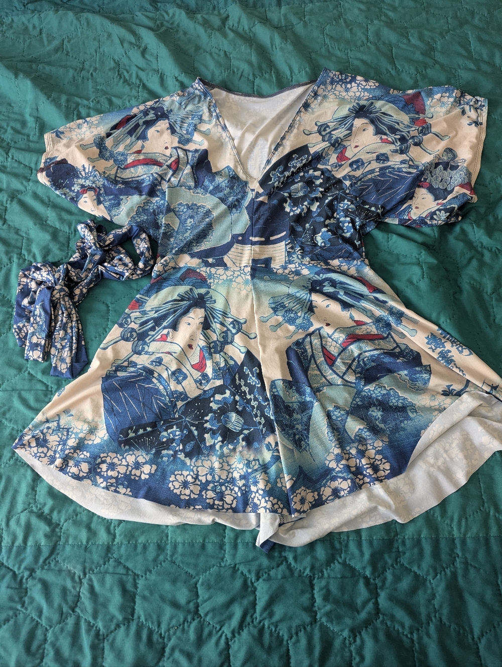 Blackmilk Woman In Blue Slinky Playsuit